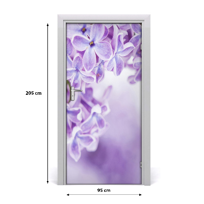 Sticker de porte Fleurs lilas