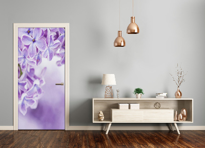 Sticker de porte Fleurs lilas