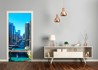 Autocollant porte Chicago river