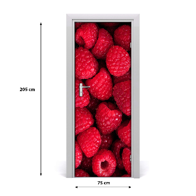 Autocollant de porte Framboises