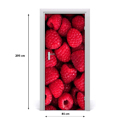 Autocollant de porte Framboises
