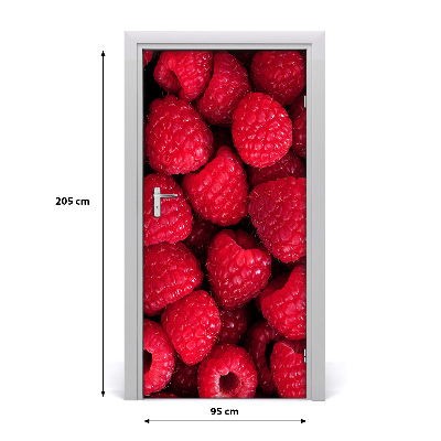 Autocollant de porte Framboises