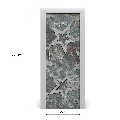 Sticker porte Star pierre