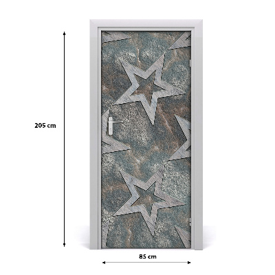 Sticker porte Star pierre
