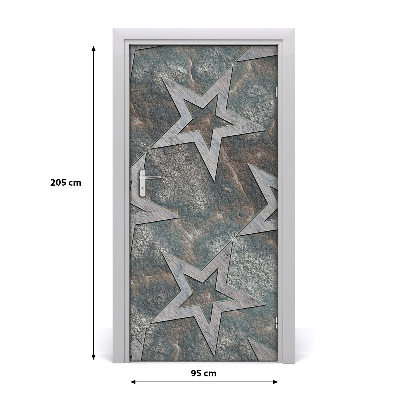 Sticker porte Star pierre