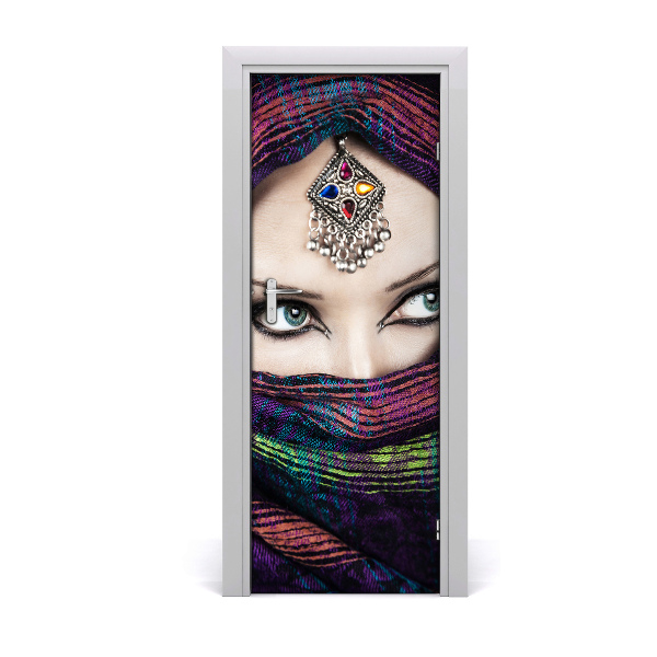 Stickers porte interieur Femme indienne