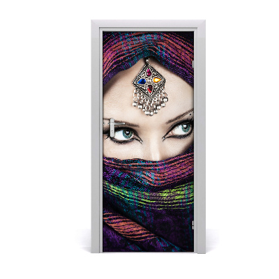Stickers porte interieur Femme indienne