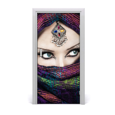 Stickers porte interieur Femme indienne