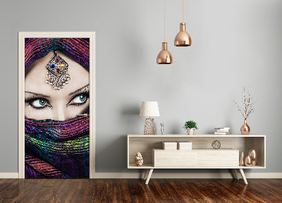 Stickers porte interieur Femme indienne