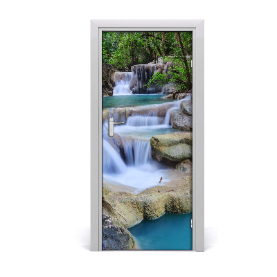 Autocollant de porte Chute d'eau thaïlande