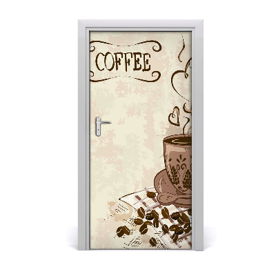 Stickers porte interieur Café aromatique