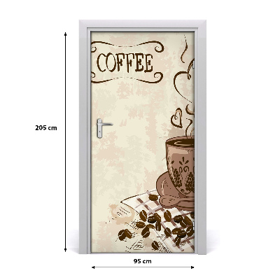 Stickers porte interieur Café aromatique