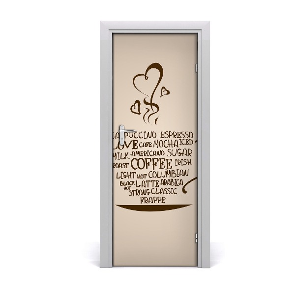 Stickers porte interieur Tasse de café