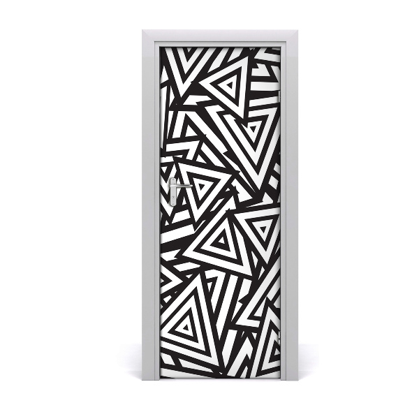 Stickers porte interieur Triangles arrière-plan