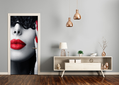 Stickers porte interieur Masque de dentelle