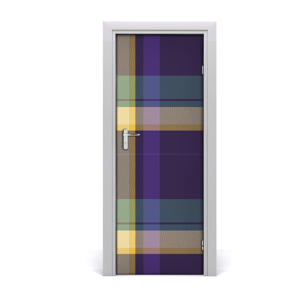 Sticker porte Texture grille