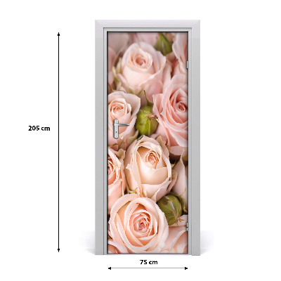 Sticker de porte Bouquet de roses