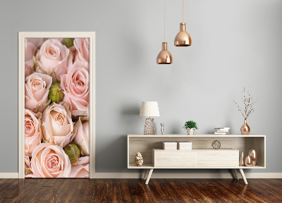 Sticker de porte Bouquet de roses