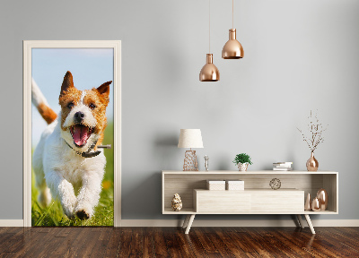 Sticker porte Chien jack russell