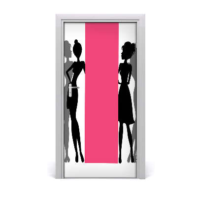 Stickers porte interieur Silhouettes de femmes