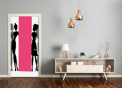 Stickers porte interieur Silhouettes de femmes