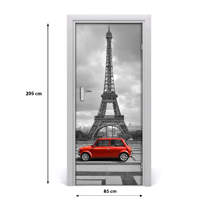 Stickers porte interieur Voiture tour eiffel
