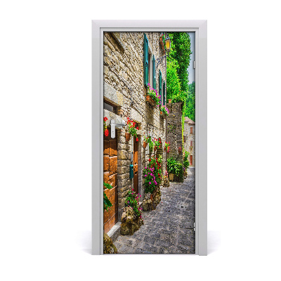 Stickers porte interieur Charmante rue