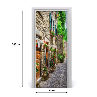Stickers porte interieur Charmante rue