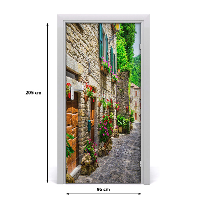 Stickers porte interieur Charmante rue