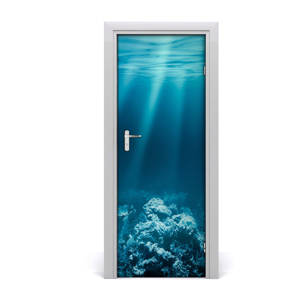Autocollant de porte Monde sous marin