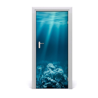 Autocollant de porte Monde sous marin