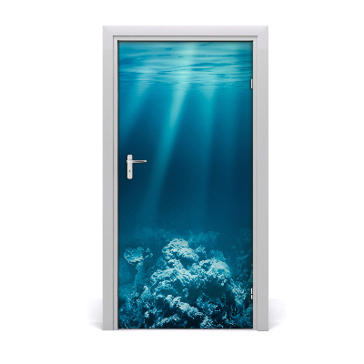 Autocollant de porte Monde sous marin