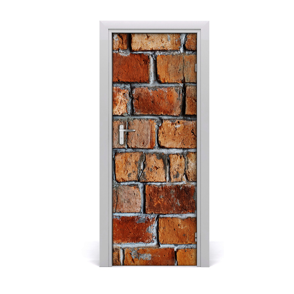 Stickers porte interieur Mur de briques