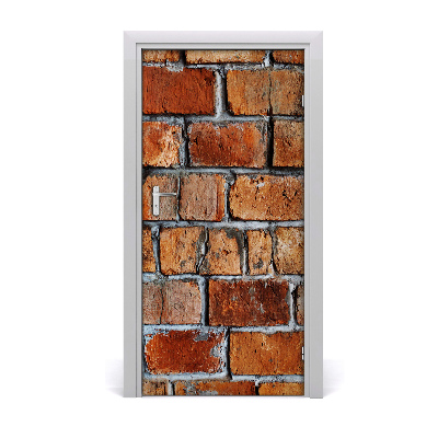 Stickers porte interieur Mur de briques