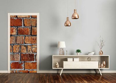 Stickers porte interieur Mur de briques