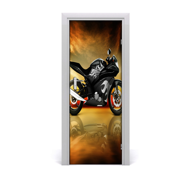 Stickers porte interieur Sport moto
