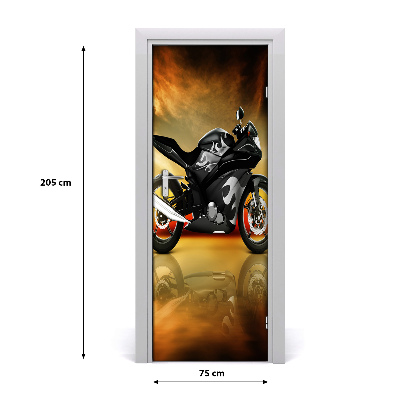 Stickers porte interieur Sport moto