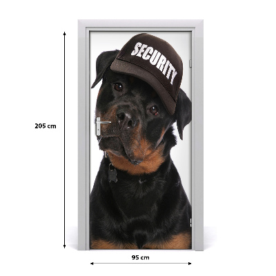 Sticker porte Rottweiler