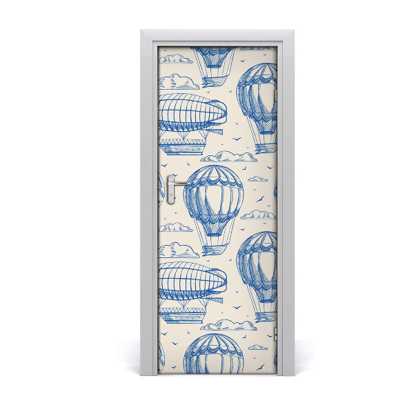 Sticker de porte Dirigeables et ballons