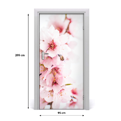Sticker de porte Fleurs aux amandes