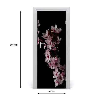 Sticker de porte Fleurs de cerisier