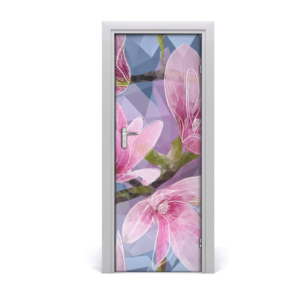 Autocollant de porte Magnolia
