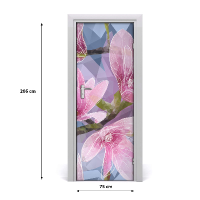 Autocollant de porte Magnolia