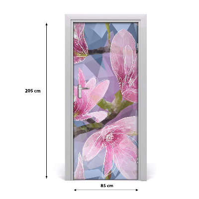 Autocollant de porte Magnolia