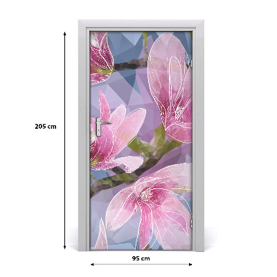 Autocollant de porte Magnolia