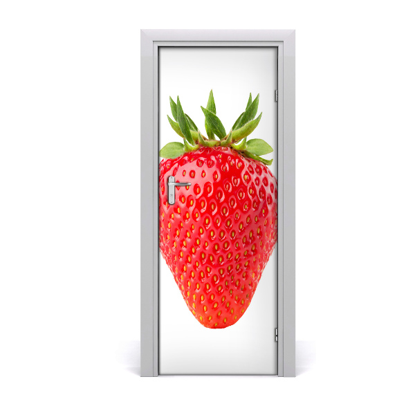 Autocollant de porte Fraise