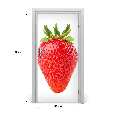 Autocollant de porte Fraise