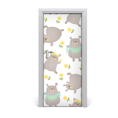 Sticker de porte Ours