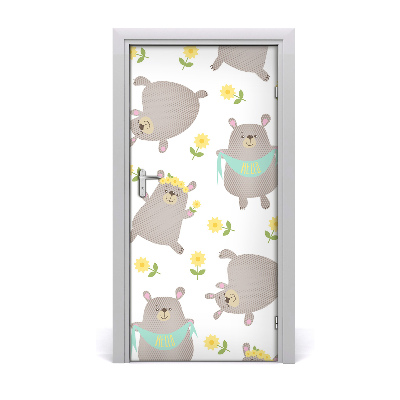 Sticker de porte Ours