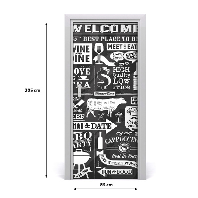 Stickers porte interieur Le restaurant